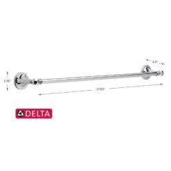 Delta Silverton Polish Chrome Towel Bar 24 In. L Die Cast Zinc -Wenn Bathroom Shop d758c197 fc19 4331 a2d1 37effda7c533