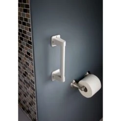 Delta Grab Bar White Stainless Steel 17.63 In. L -Wenn Bathroom Shop d7a59d82 11b6 416e bd37 2a438a42526b