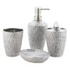 Accent Plus Hammered Texture Silver Polyresin Bath Accessory Set -Wenn Bathroom Shop db01d5ae c782 4636 a896 6940fe5d4bb1