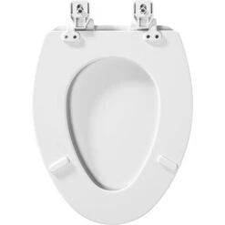 Mayfair By Bemis Lannon Slow Close Elongated White Enameled Wood Toilet Seat -Wenn Bathroom Shop e0288590 bcf7 465c a2a5 ba17641ad95e