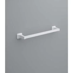OakBrook Satin White Towel Bar 18 In. L Die Cast Zinc