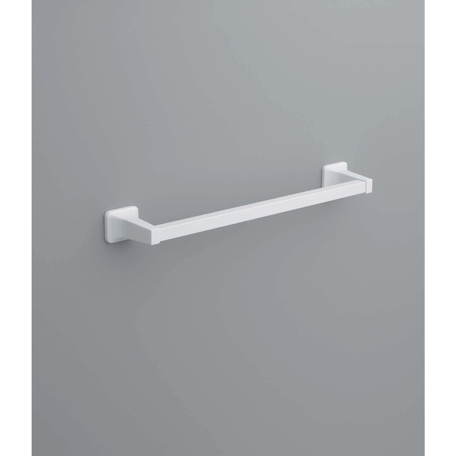 OakBrook Satin White Towel Bar 18 In. L Die Cast Zinc 3 OakBrook Satin White Towel Bar 18 In. L Die Cast Zinc
