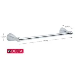 Delta Foundations Chrome Silver Towel Bar 18 In. L Die Cast Zinc -Wenn Bathroom Shop e23ec7e9 8eef 4099 9a8c c4a546ccc544