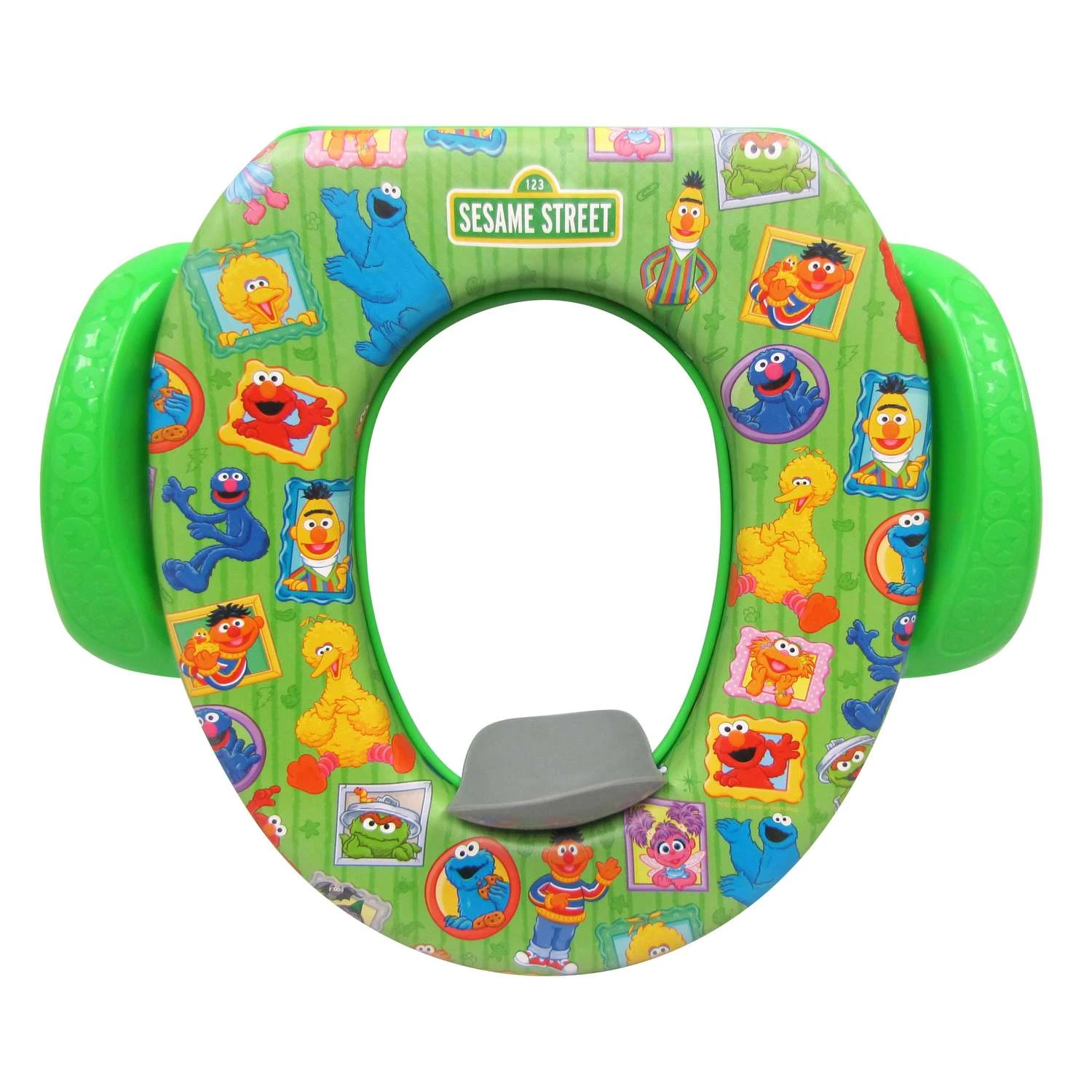 Ginsey Sesame Street Framed Friends Round Soft Child's Toilet Seat 3 Ginsey Sesame Street Framed Friends Round Soft Child's Toilet Seat