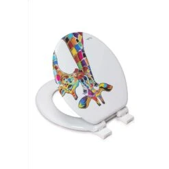 Croydex Francie & Josie McZoo Slow Close Round White Molded Wood Toilet Seat -Wenn Bathroom Shop e5a321c1 b2b4 4660 9106 5cd914b3f6e4