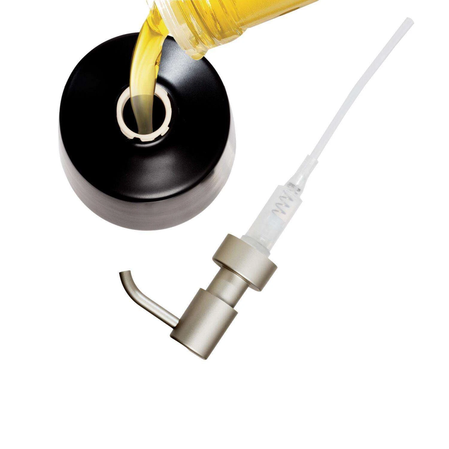 InterDesign Eco Vanity Black Ceramic Lotion/Soap Dispenser 4 InterDesign Eco Vanity Black Ceramic Lotion/Soap Dispenser - Image 2