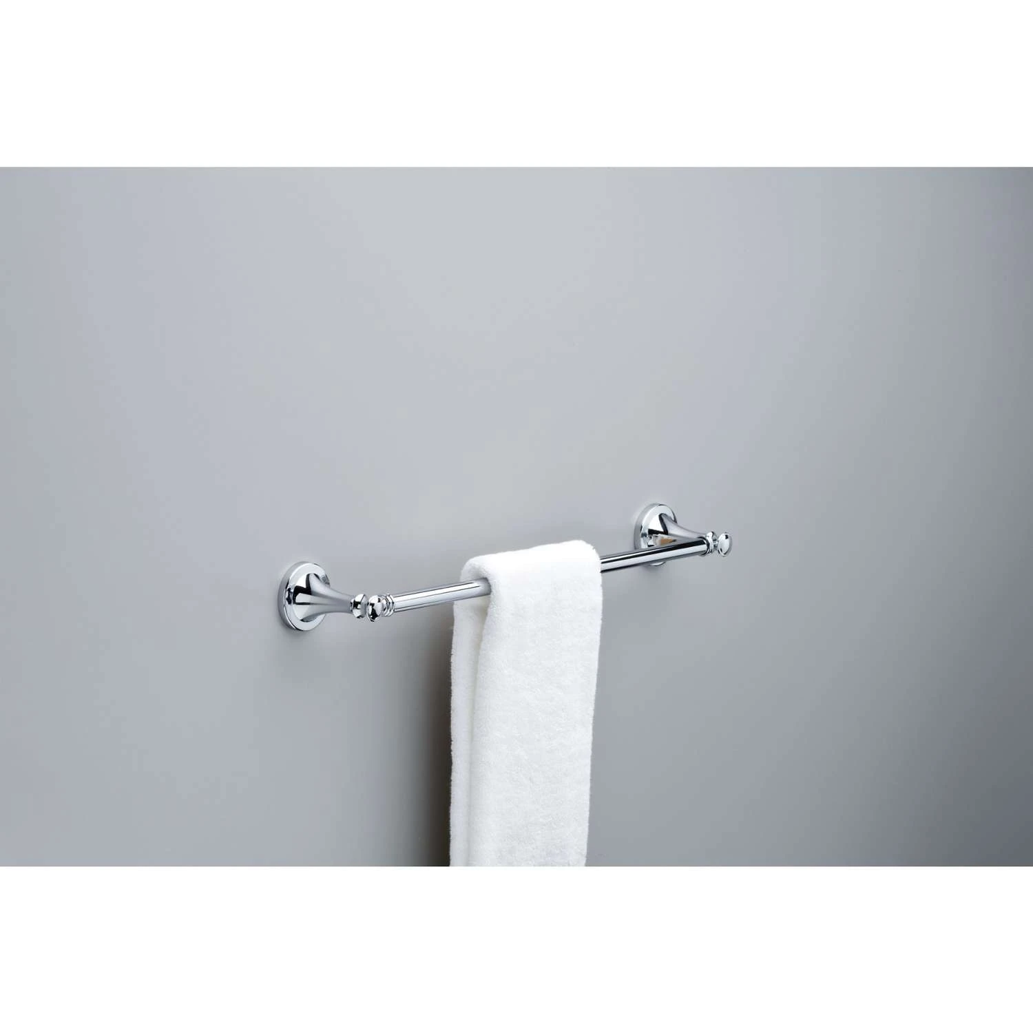 Delta Silverton Polished Chrome Towel Bar 18 In. L Die Cast Zinc 4 Delta Silverton Polished Chrome Towel Bar 18 In. L Die Cast Zinc - Image 3