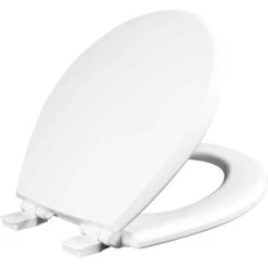 Mayfair By Bemis Kendall Slow Close Round White Enameled Wood Toilet Seat